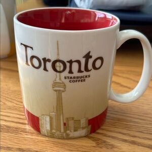 Starbucks Toronto Mug - Red, White, and Gold